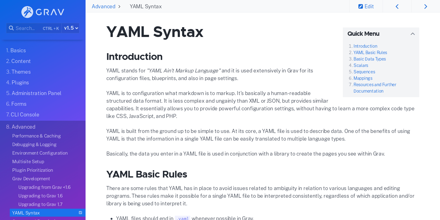 yaml-syntax-grav-documentation