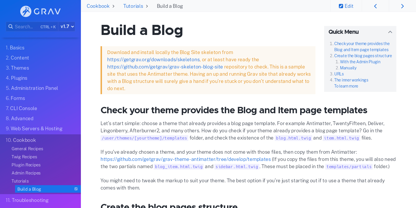 Build a Blog